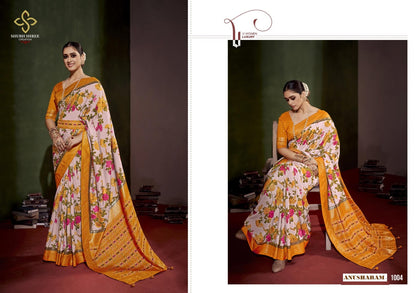 Anushram Shubh Shree Velvet Sarees