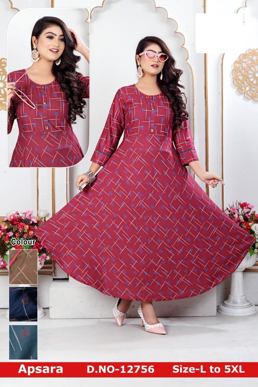 Apsara 0612 Zoya Anarkali Kurtis