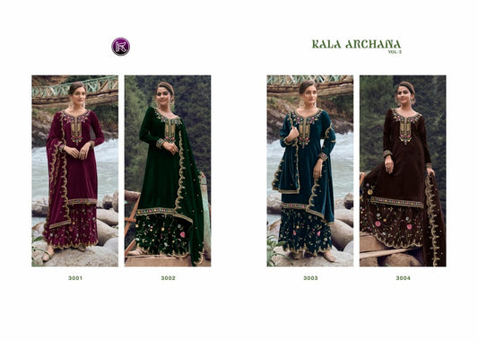 Archana Vol 3 Kala Fashion Velvet Suits