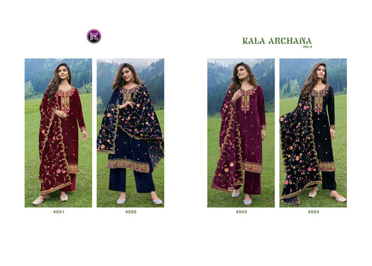 Archana Vol 4 Kala Fashion Velvet Suits