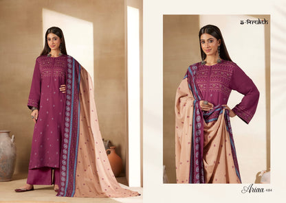 Ariaa S Nirukth Cotton Satin Pant Style Suits