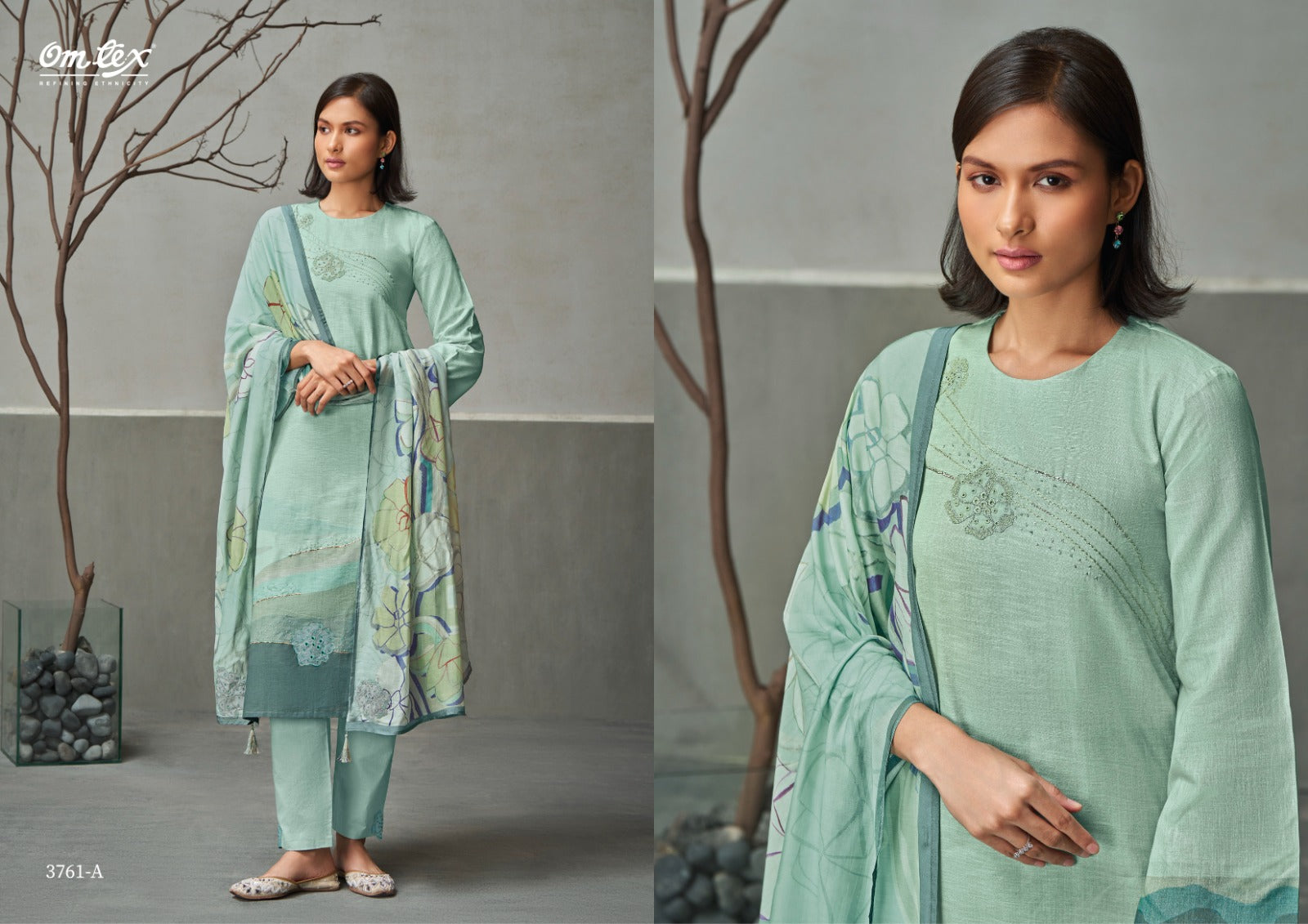 Arina Omtex Linen Cotton Pant Style Suits