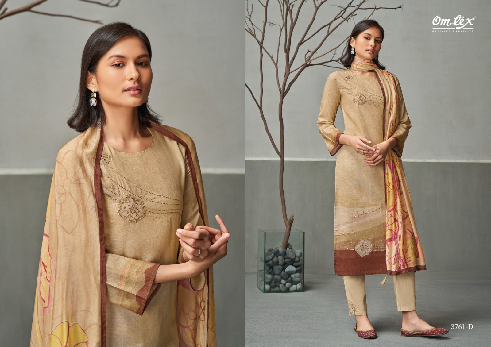 Arina Omtex Linen Cotton Pant Style Suits