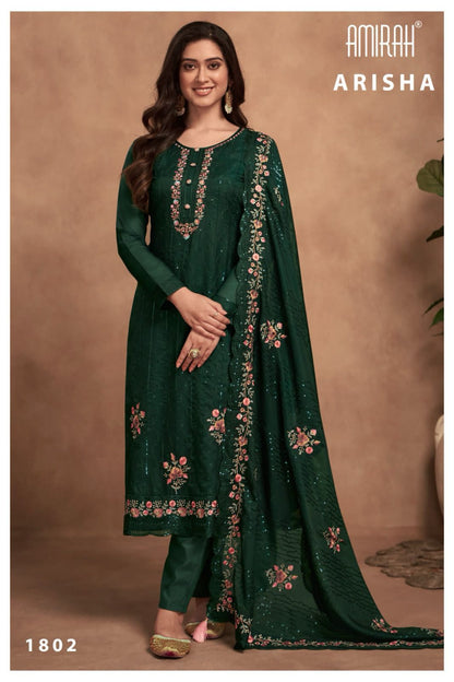 Arisha Amirah Organza Pant Style Suits