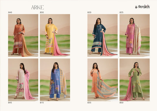 Arke S Nirukth Cotton Satin Plazzo Style Suits