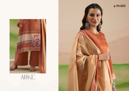 Arke S Nirukth Cotton Satin Plazzo Style Suits