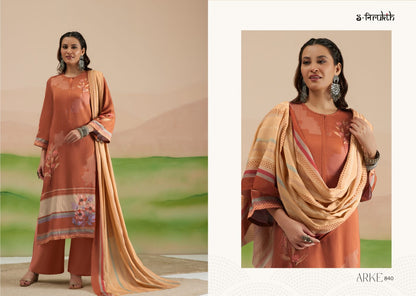 Arke S Nirukth Cotton Satin Plazzo Style Suits