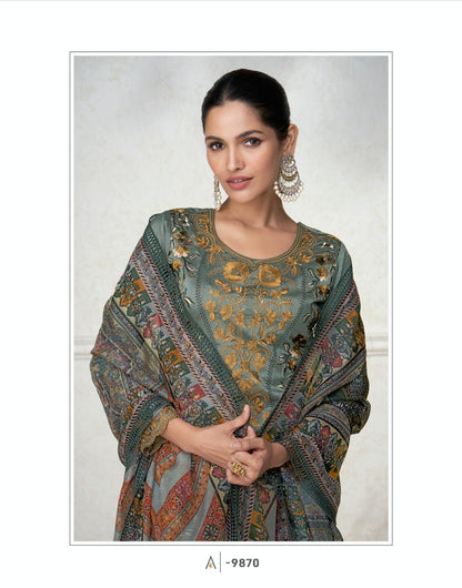 Arsh Aashirwad Creation Silk Readymade Pant Style Suits