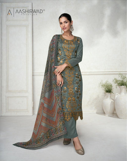 Arsh Aashirwad Creation Silk Readymade Pant Style Suits