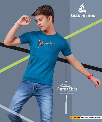 Art No 1996 Svan Hildur Lycra Boys Tshirt