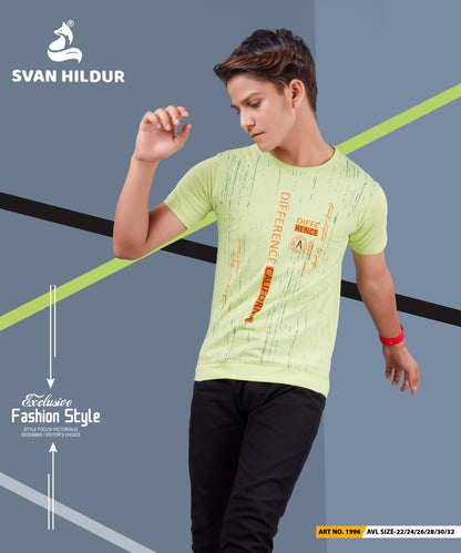 Art No 1996 Svan Hildur Lycra Boys Tshirt