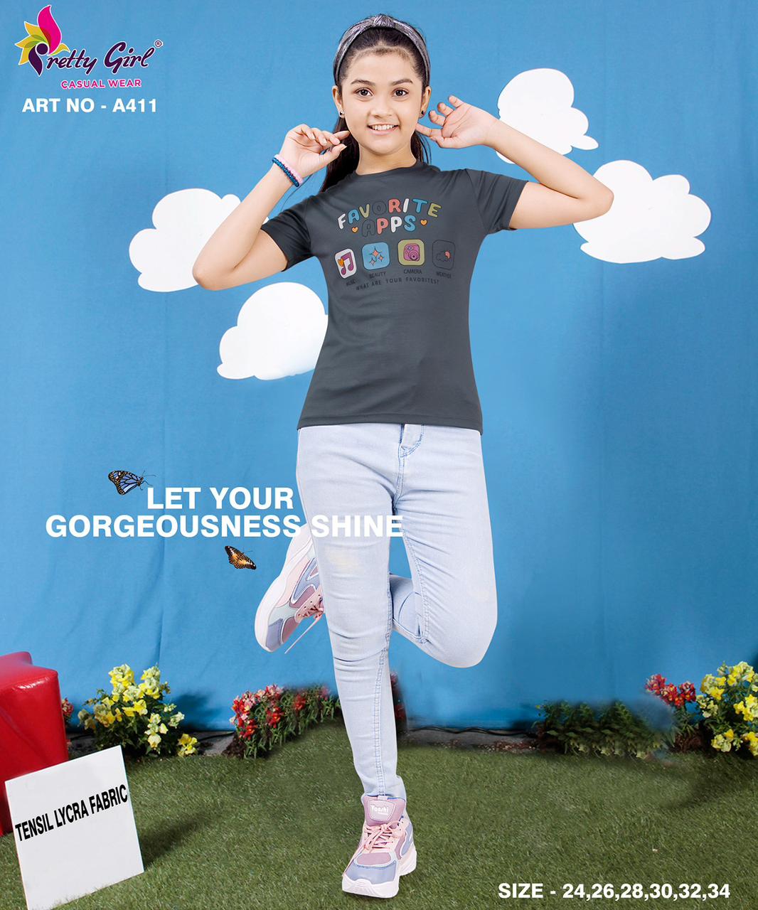 Art No A411 Pretty Girls Top