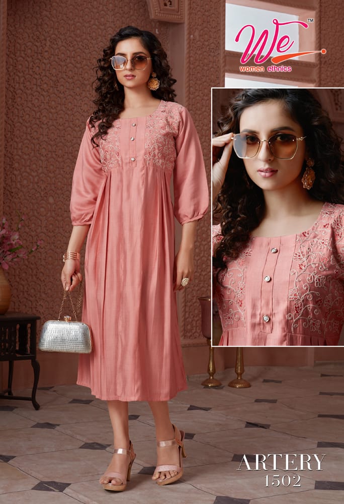 Artery Women Ethnics Viscose Long Kurtis