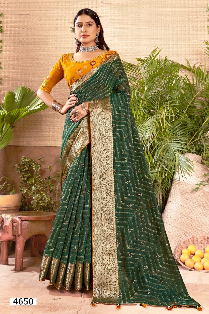 Aruna 5D Designer Cotton Silk Sarees