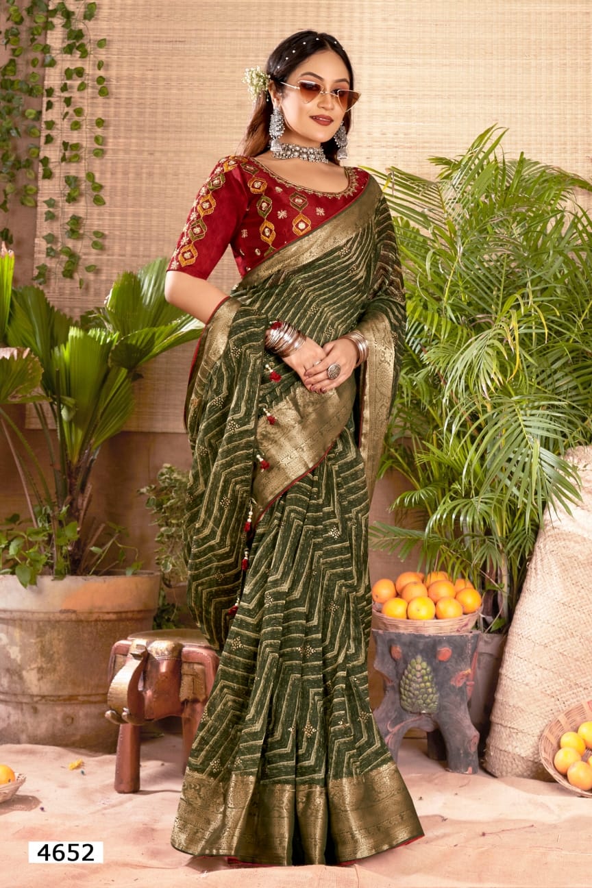 Aruna 5D Designer Cotton Silk Sarees