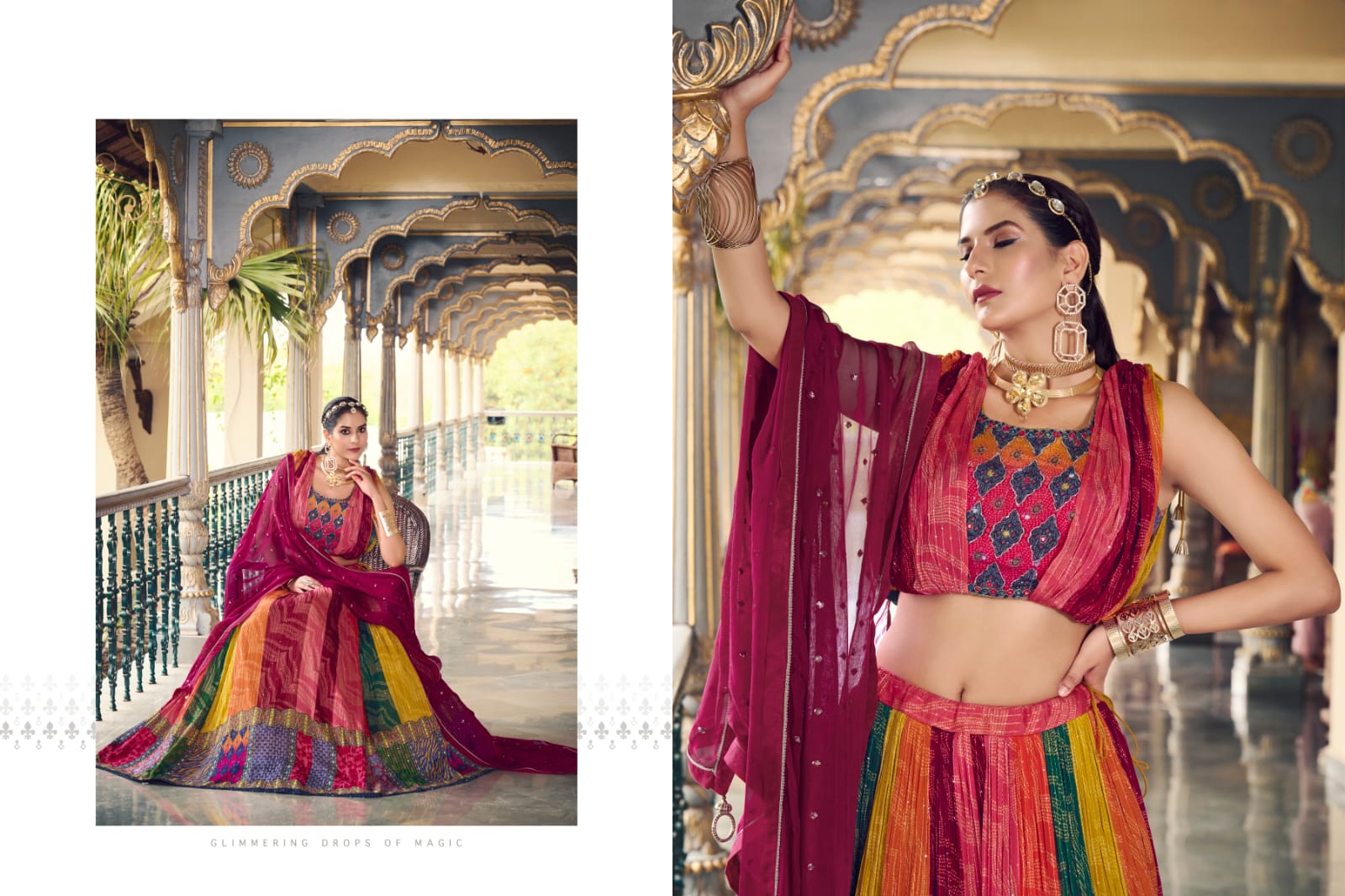 Arunima Virasat Chinon Readymade Lehenga Choli
