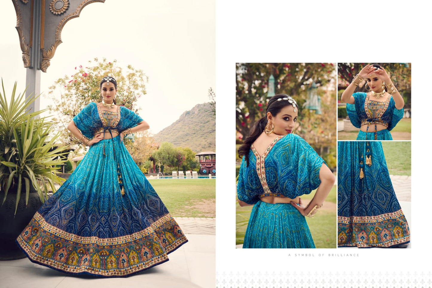 Arunima Virasat Chinon Readymade Lehenga Choli