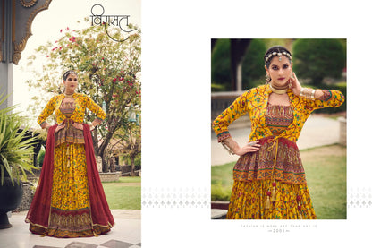 Arunima Virasat Chinon Readymade Lehenga Choli