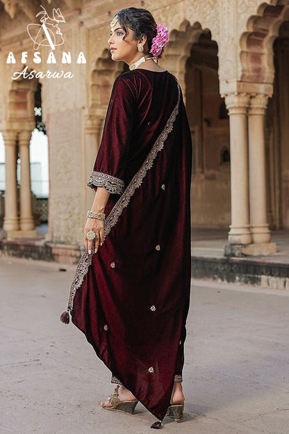 Asarwa Afsana Readymade Velvet Suits