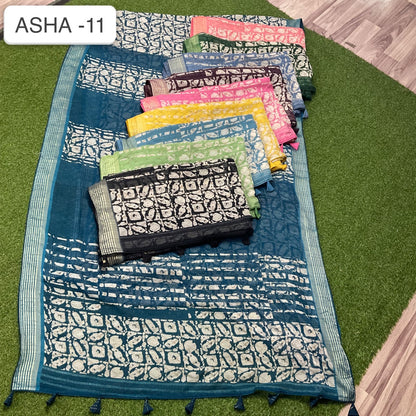 Asha 11 Kalpveli Chiffon Sarees