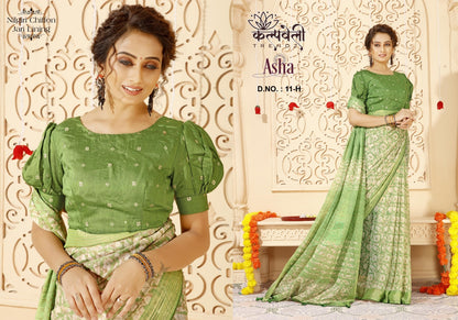 Asha 11 Kalpveli Chiffon Sarees