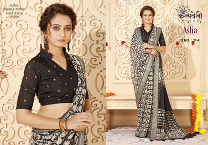 Asha 11 Kalpveli Chiffon Sarees