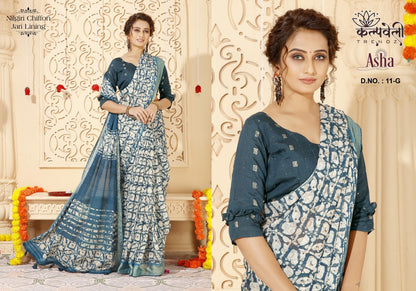 Asha 11 Kalpveli Chiffon Sarees