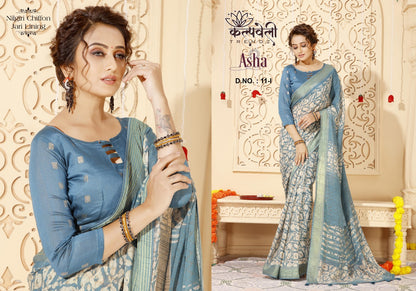 Asha 11 Kalpveli Chiffon Sarees