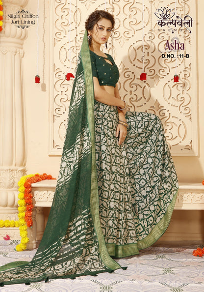 Asha 11 Kalpveli Chiffon Sarees