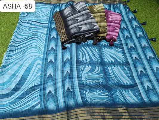 Asha 58 Kalpveli Chiffon Sarees