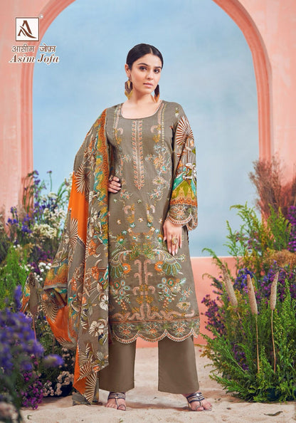 Asim Jofa Alok Cambric Cotton Karachi Salwar Suits