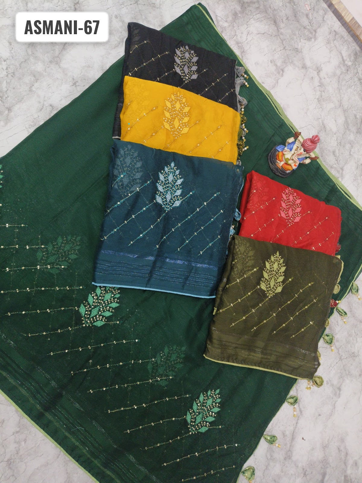 Asmani-67 Kalpveli Simmer Sarees
