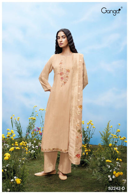 Aspyn 2242 Ganga Organza Plazzo Style Suits