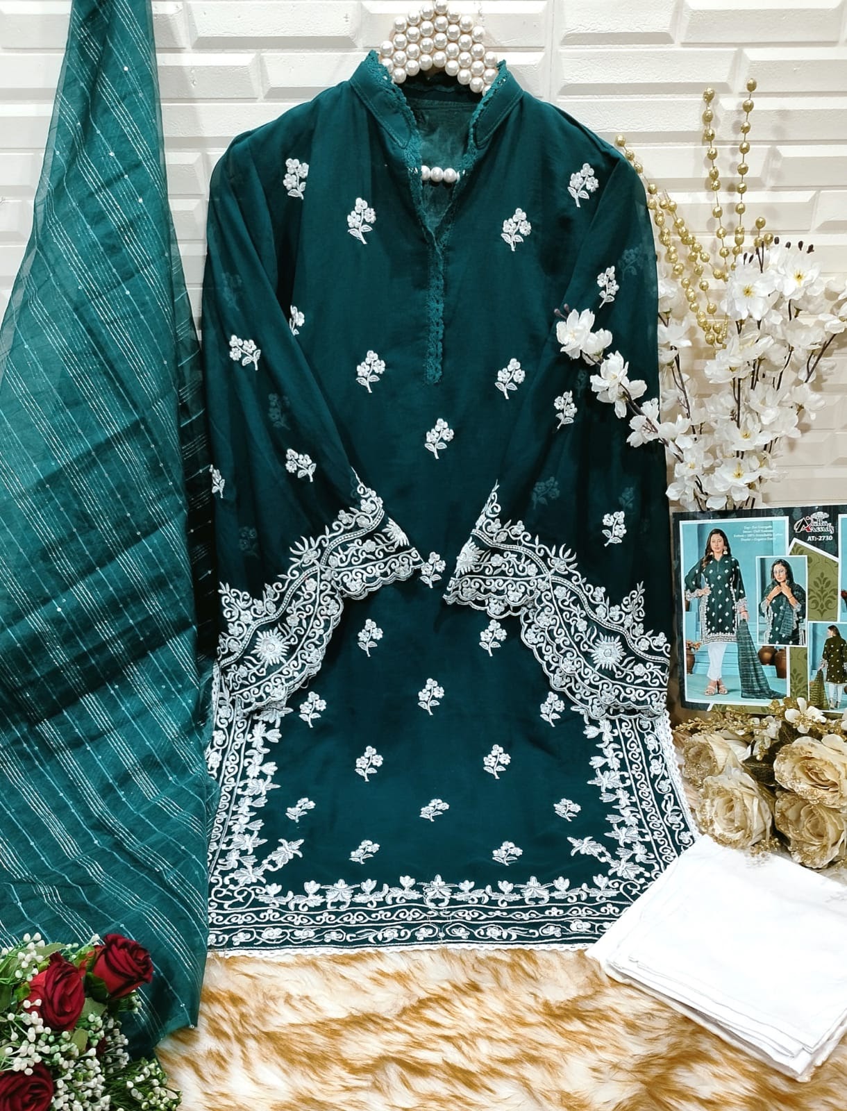 At 2730 Atta Trendz Georgette Pakistani Readymade Suits