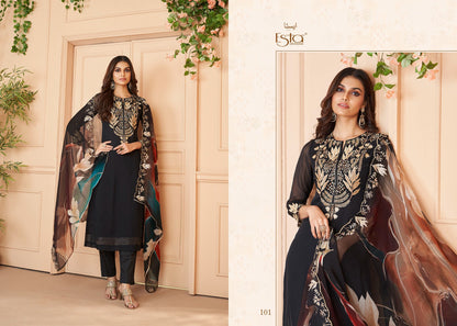 Auram Esta Sahiba Organza Pant Style Suits