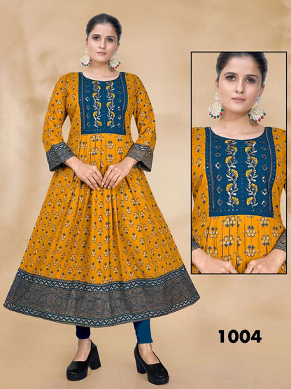 Aurika Vol 2 Kavinay Rayon Anarkali Kurtis