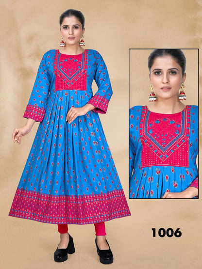Aurika Vol 2 Kavinay Rayon Anarkali Kurtis
