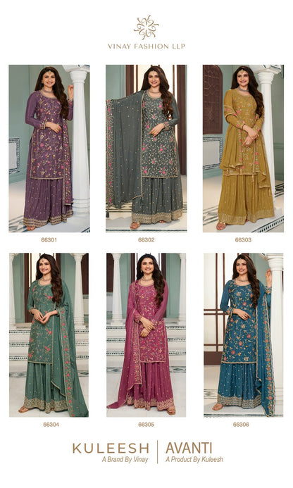 Avanti-Kuleesh Vinay Fashion Llp Chinon Sharara Style Suits