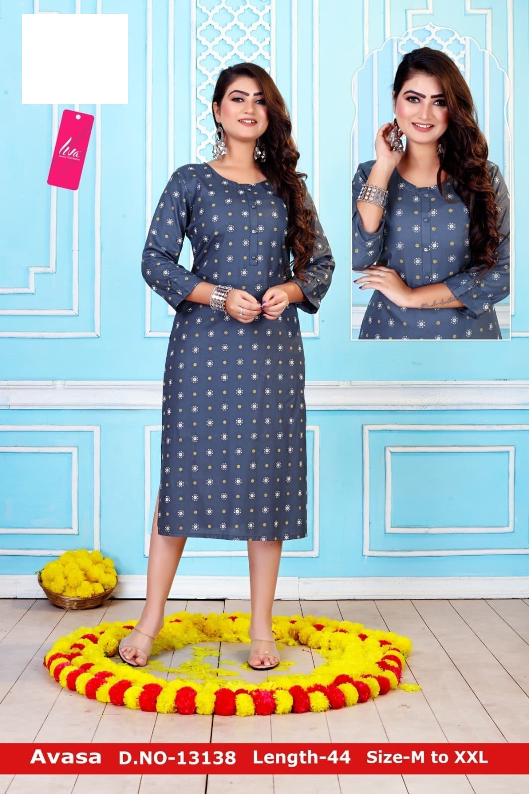 Avasa-A Zoya Rayon Knee Length Kurtis
