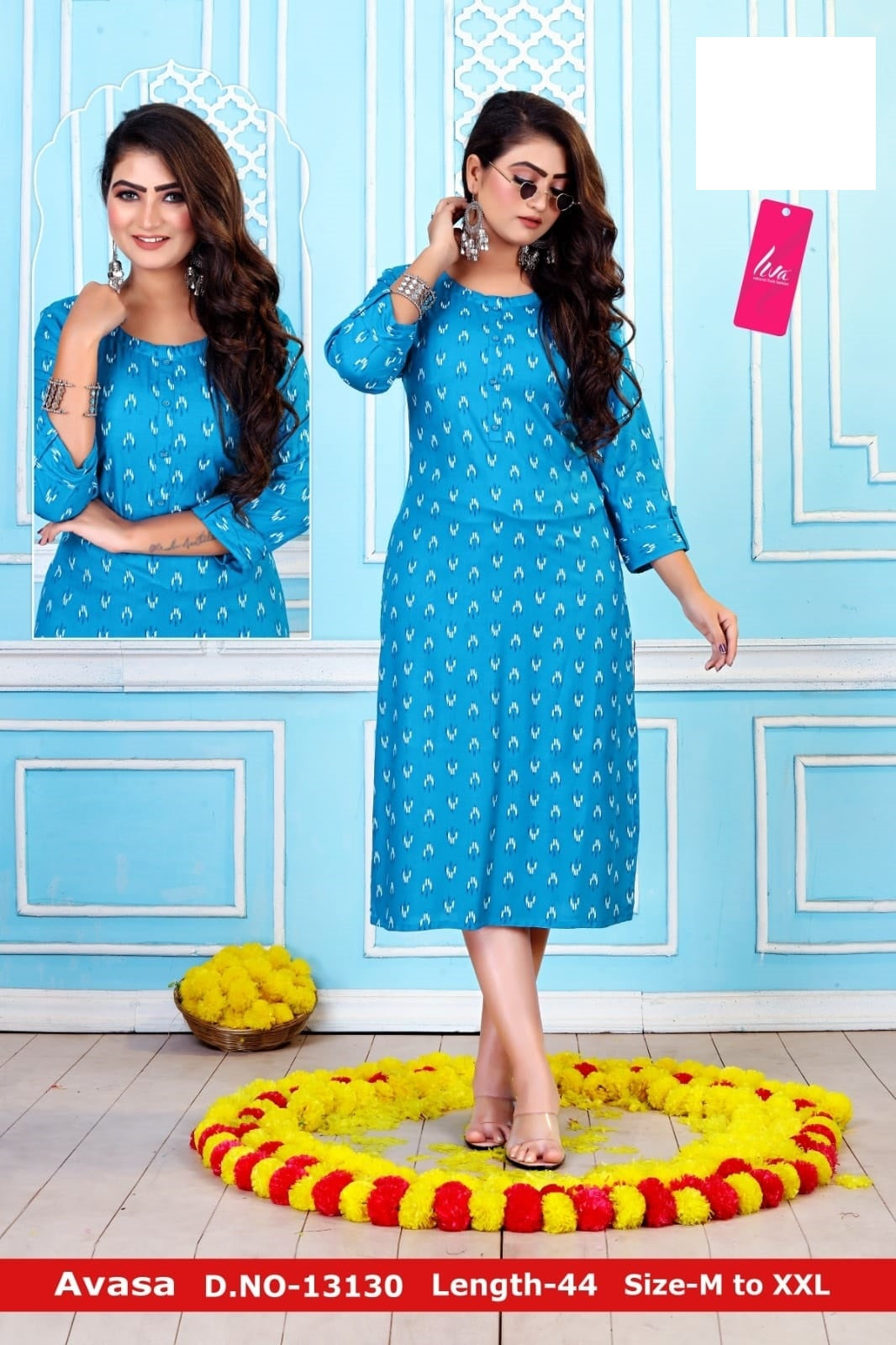 Avasa-A Zoya Rayon Knee Length Kurtis