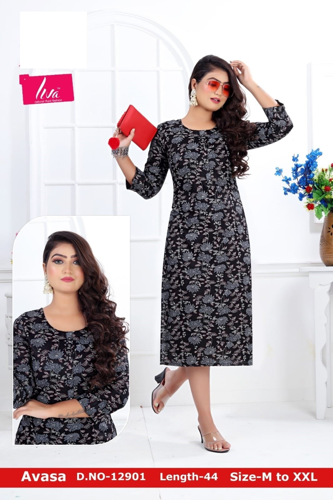 Avasa-A Zoya Rayon Knee Length Kurtis