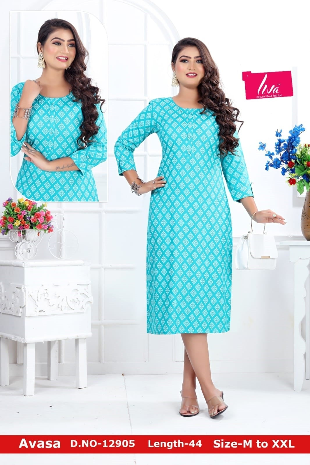 Avasa-A Zoya Rayon Knee Length Kurtis