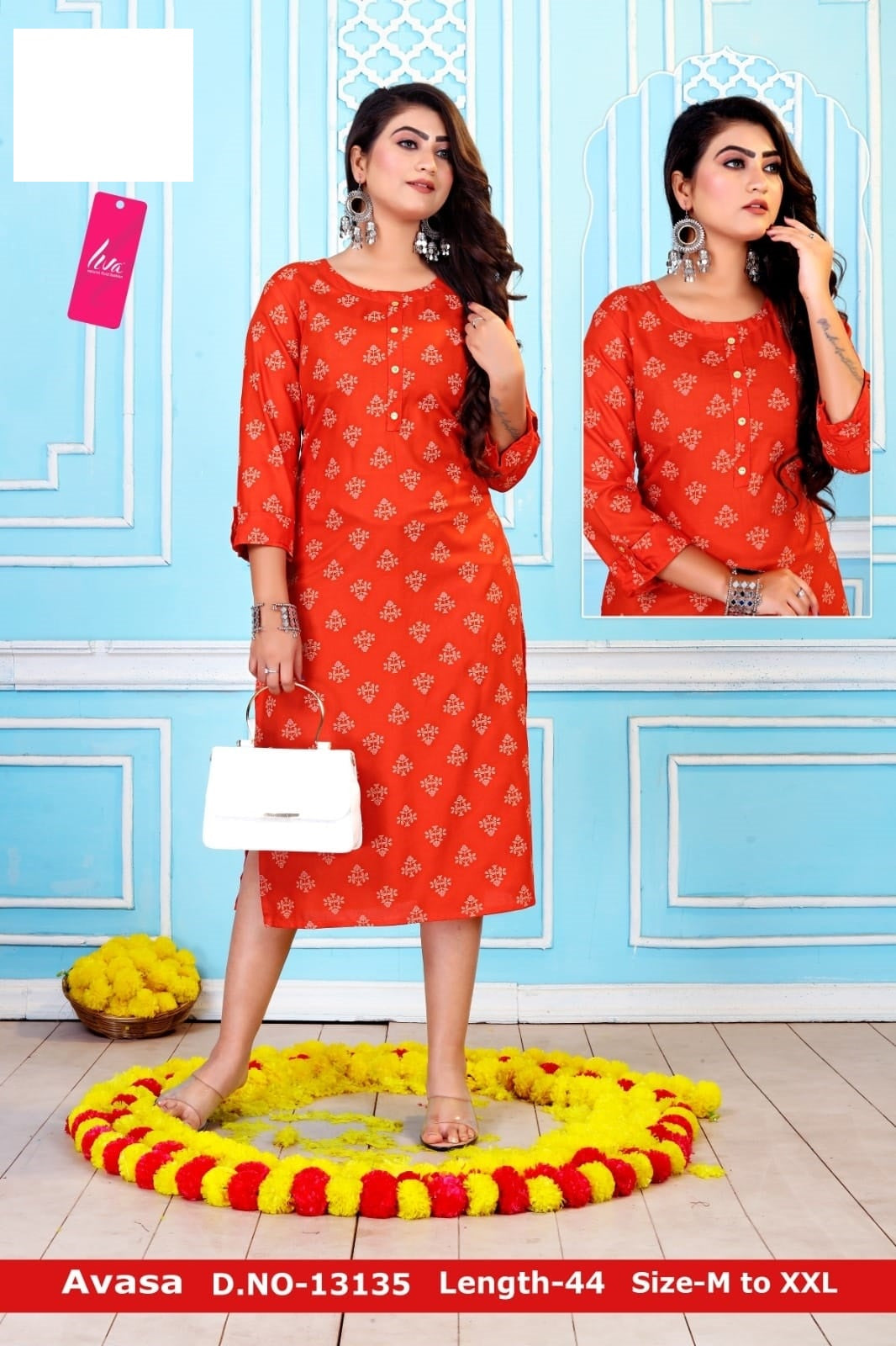 Avasa-A Zoya Rayon Knee Length Kurtis