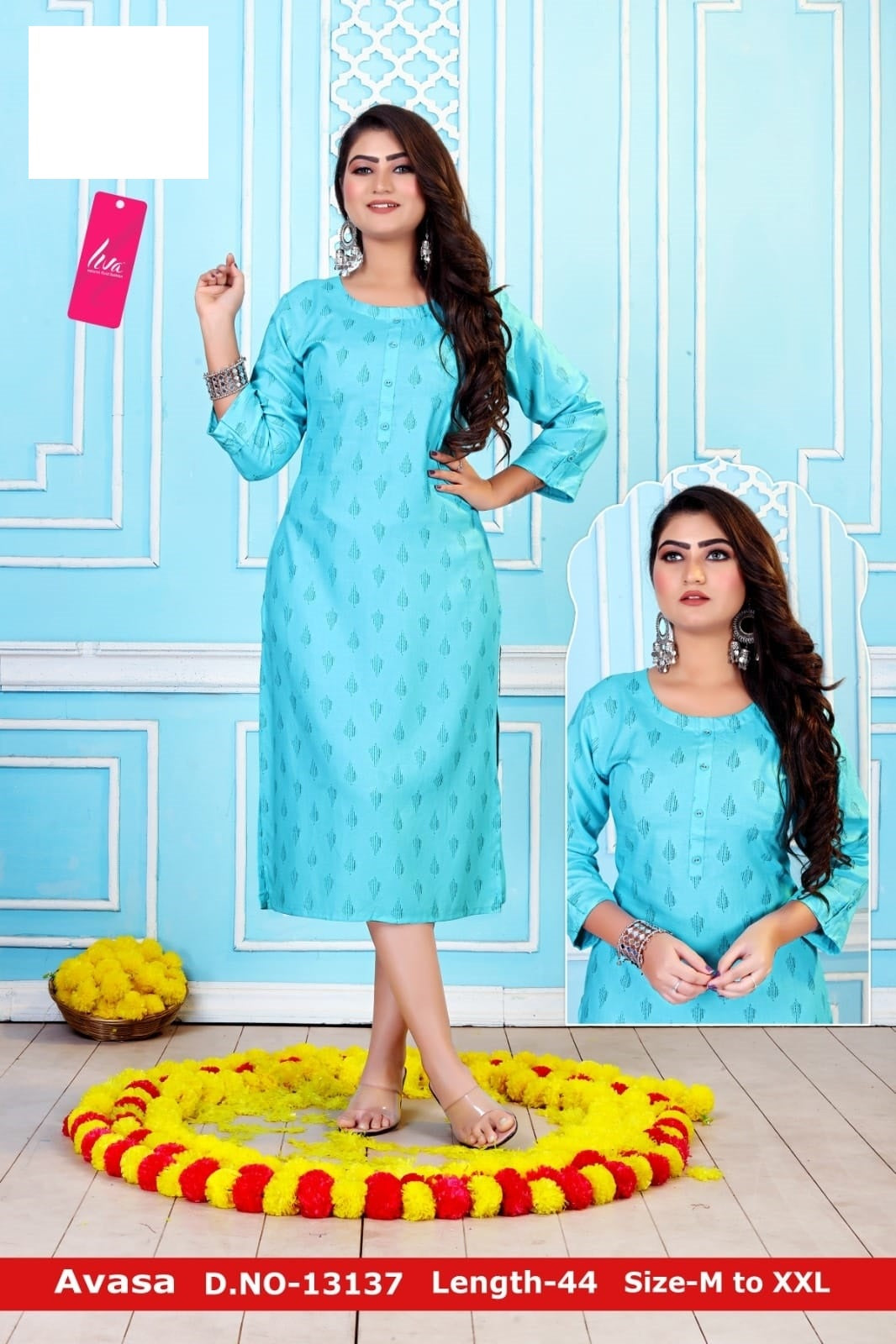 Avasa-A Zoya Rayon Knee Length Kurtis