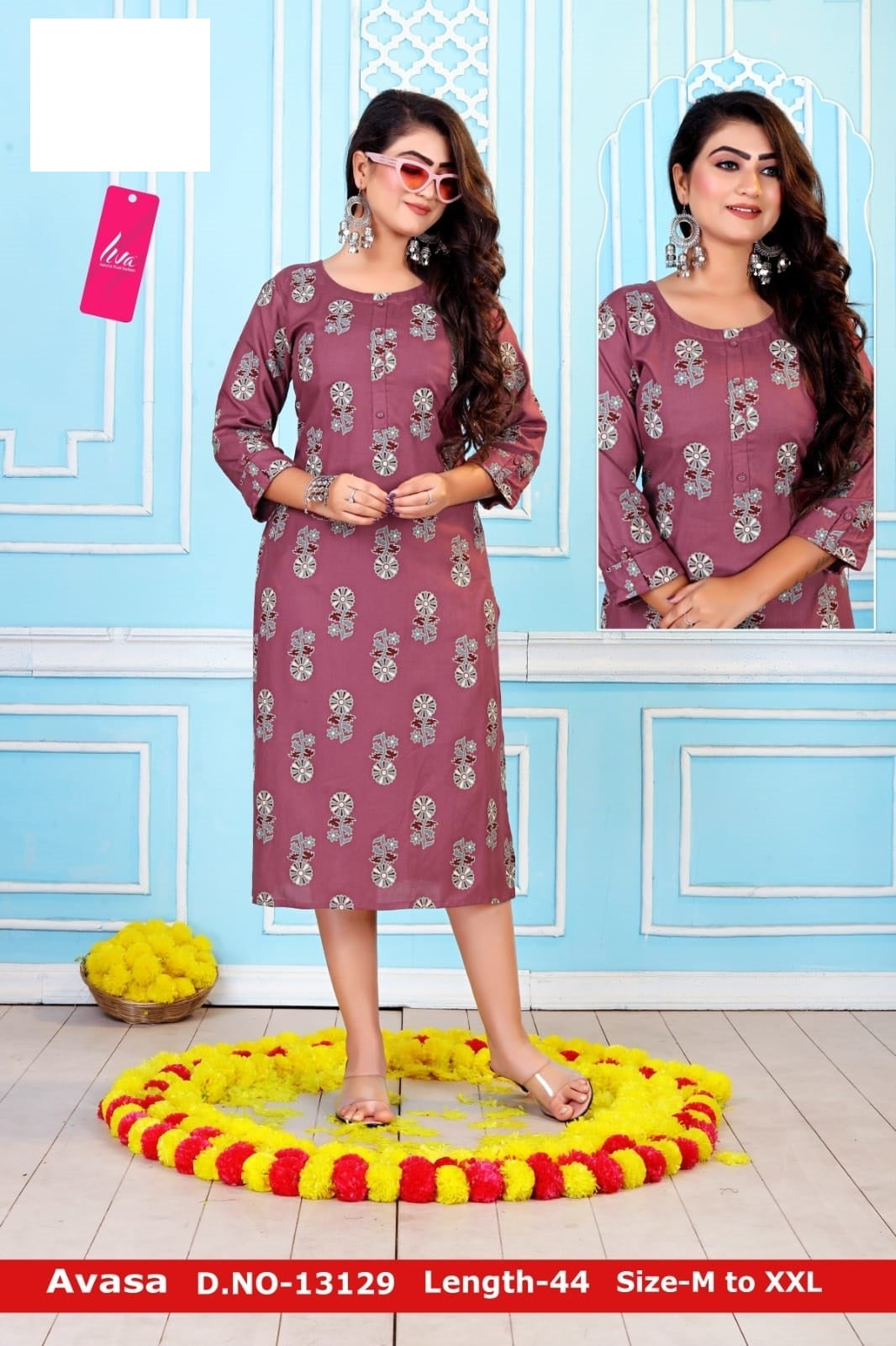 Avasa-A Zoya Rayon Knee Length Kurtis