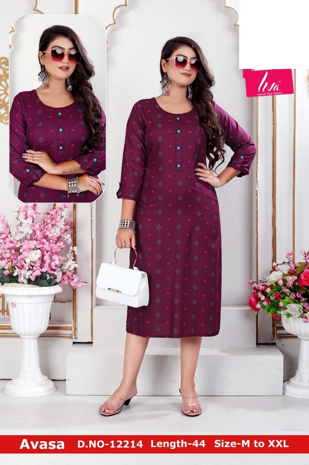 Avasa-B Zoya Rayon Knee Length Kurtis