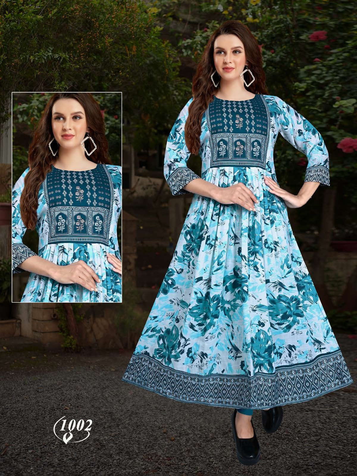 Avatar Vol 5 Kavinay Two Tone Anarkali Kurtis