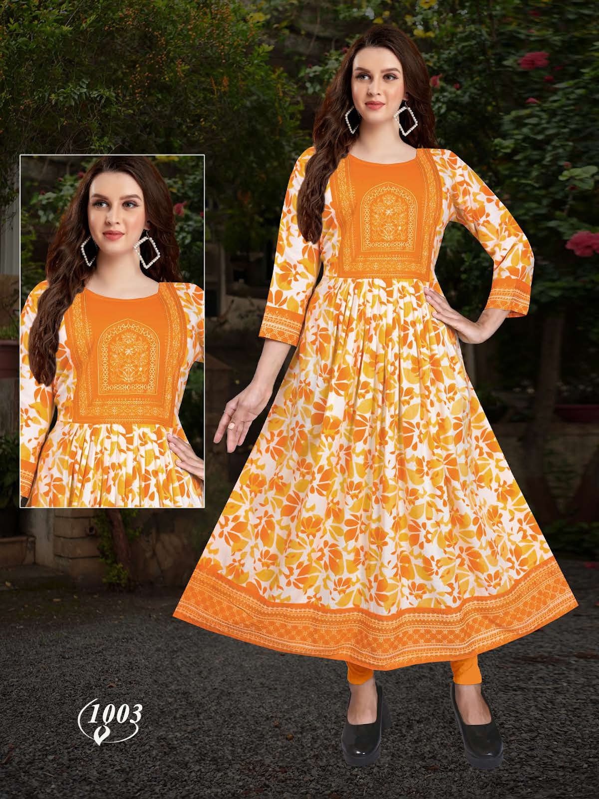 Avatar Vol 5 Kavinay Two Tone Anarkali Kurtis