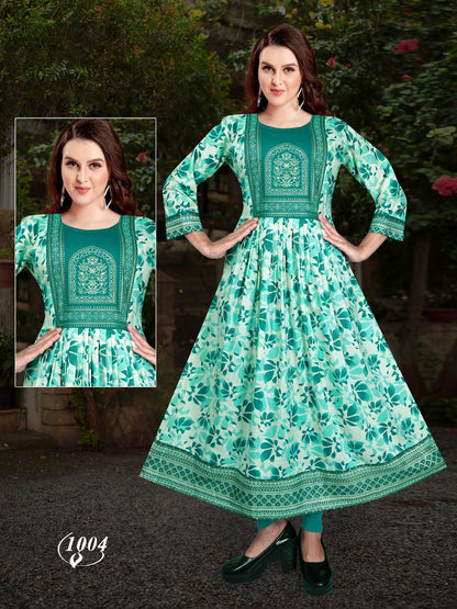 Avatar Vol 5 Kavinay Two Tone Anarkali Kurtis