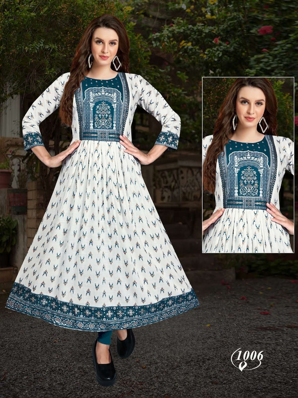 Avatar Vol 5 Kavinay Two Tone Anarkali Kurtis